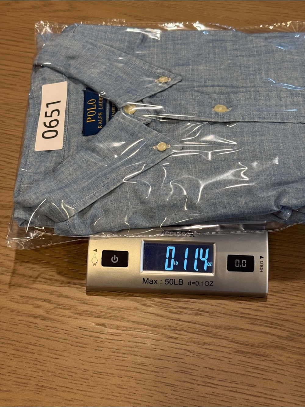 Polo Ralph Lauren Classic Fit Chambray Button Down Oxford Preppy Casual Shirt - Picture 12 of 12